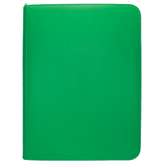 Vivid 9-Pocket Zippered PRO-Binder - Green